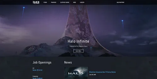 343 Industries website