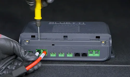 Connect required cables to Charger 2