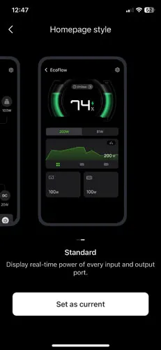 Homepage style: Standard