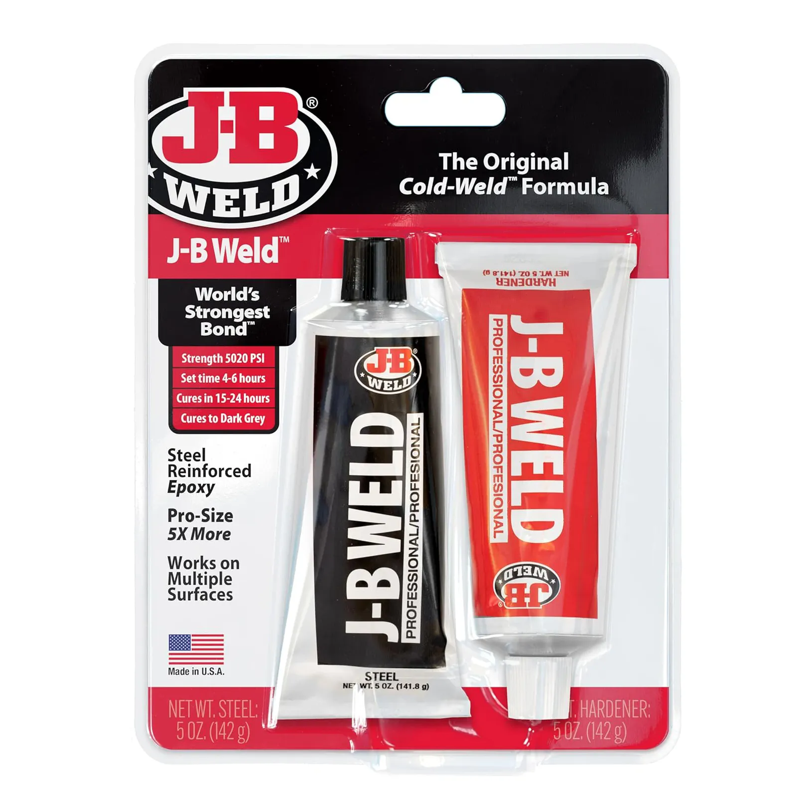 Steel reinforced epoxy: J-B Weld