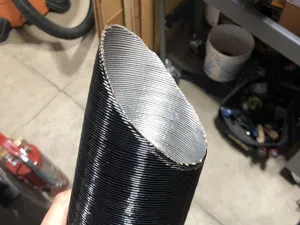 Cutting heat vent at correct angle