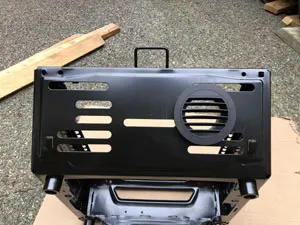 Vent in back of seat base