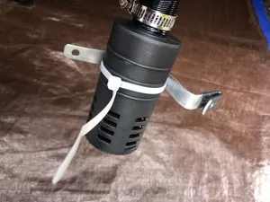 Air intake with custom mounting bracket