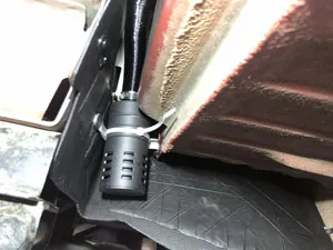 Air intake installed