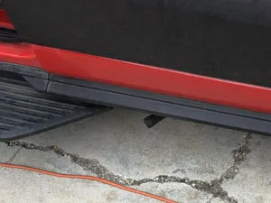 Painted black exhaust installed